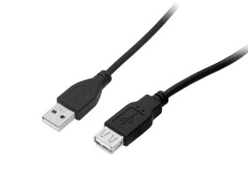 KABEL PRZEDŁUZACZ USB TYP A WTYK - GNIAZDO, 3 METRY