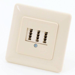 Gniazdo telefoniczne Rutenbeck AMS 1/2 NFU UP biały