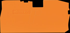2010-7192 End plate, 1 mm thick, orange