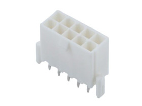 Listwa stykowa PCB 10-pinowe 5566 raster: 4.2 mm Pionowy 2-rzędowe Molex Otwór przelotowy60 V W osłonie