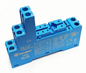 95.05.SMA podstawka przekaźnika seria 40,44 szyna DIN, zaciski śrubowe