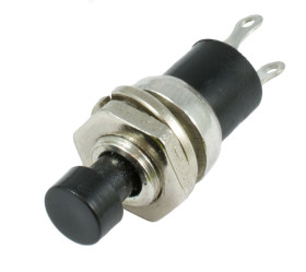 Black Mini Off(On) Momentary Switch SPST