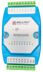 WP9065ADAM 4T4DI4DO 4 kanałowy pomiar temperatury - termopara typ K / RS485 Modbus RTU