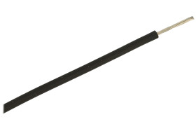 Przewód; silikonowy; SIF; 1 żyła; linka; Cu; 0,25mm2; czarny; silikon; ciepłoodporny; bezhalogenowy; -60...+180°C; 300/500V; zwó
