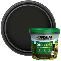 Ronseal KCB.8174503.10400.81 One Coat Shed &amp; Fence Protection Tudor BlackOak 5l