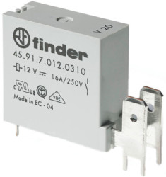 Relay, 1 Form A (N/O), 12 V (DC), 400 Ω, 16 A, 400 V (AC), monostable, 45.91.7.012.0311