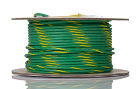 Przewód montażowy 5,2 mm² Zielony/Żółty Alpha Wire MPPE 10 AWG 600 V dł. 30m 105/0,25 mm +105°C CE, CSA, UL