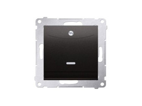 SIMON 54 Wyłącznik hotelowy antracyt prąd znamionowy 10 (2)A wymagane jest zastosowanie przekaźnika/stycznika DWH1.01/48 KONTAKT