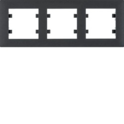 Lumina intense Ramka 3-krotna pozioma czarna WL5733