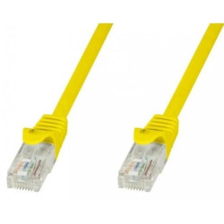 Patch cord Cat5e UTP 0,5m żółty CCA