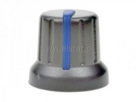 Gałka szaro-niebieska znaczona oś=6mm