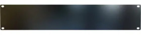 Blind plate, steel, (H) 89 mm, 2 U, black, PBPS19003BK2