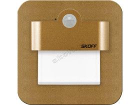 Oprawa przyschodowa z czujnikiem ruchu Salsa LED PIR 120 st. Motion Sensor Light 230 V AC 2,4 W IP 20 3000 K mosiądz mat