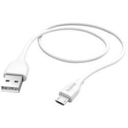 Hama 00201587 USB charging cable USB-A to Micro-B White 1.50m