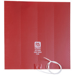 Silicone Heater Mat 230 V AC Rozmiar maty 254 x 254mm Prostokąt 500 W 10 x 10 cala