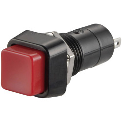 TruComponents 781926 Pushbutton ,Panel Mount,Off/(On),SPST-NO,Solder Pins