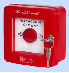 Wyłącznik alarmowy z zamkiem 2Z 2R 12A /WYŁĄCZNK GŁÓWNY/ IP55 WGZ-4s 921493