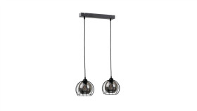 Lampa Wisząca Loftowa Nowoczesna 2Xe27 Solo Black