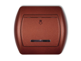 TREND Wyłącznik hotelowy brązowy metalik 9SH-1 KARLIK