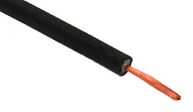 Silicone cable Li2G-1mm BK black