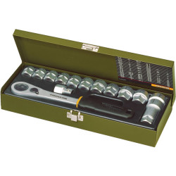 Proxxon Industrial 23604 Special Set For Long Bolts &amp; Screws (1/4&quot;) - 14 Piece