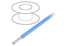 3070-Bl005 Przewód Na Rolce 30,5M Linka Cu 24Awg Pvc Niebieski 600V