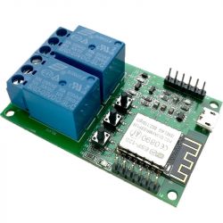 Moduł z esp8266 ESP-12S oraz dwoma przekaźnikami