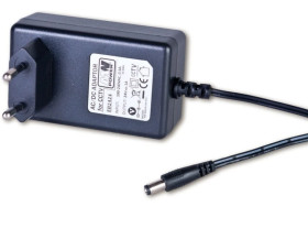 Zasilacz impulsowy 24V 1A 24W DC 2,1/5,5 wtyczkowy MW Power
