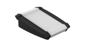 ABS/aluminum enclosure kit, (L x W x H) 82 x 200 x 32 mm, nature/black (RAL 9005), IP54, 92850100.HMT1