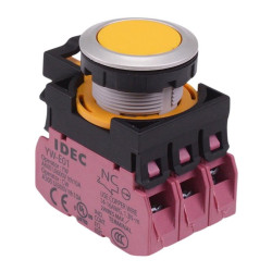 CW4B-M1E03Y Yellow Metallic Momentary Push Button Switch 3NC IP65 IDEC