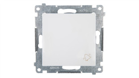Simon 54 Przycisk /Dzwonek/, Szybkozłącza, Biały Dd1.01/11