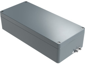 Aluminum EX enclosure, (L x W x H) 360 x 160 x 91 mm, gray (RAL 7001), IP66, 251636090