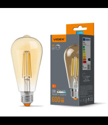 LED Żarówka VIDEX Filament ST64FAD 6W E27 2200K Ściemniacz bronze