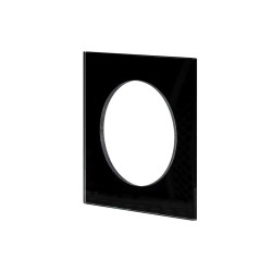 Ramka kwadrat pojedyncza, szkło czarne TYP: LSR-SCK-X1 KONEKTO