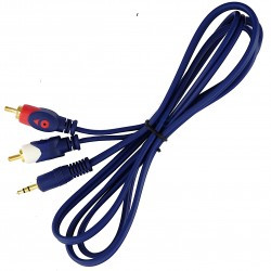 Przewód 2x RCA JACK 3.5 mm 150cm AUX kabel cinch jack audio HI-FI