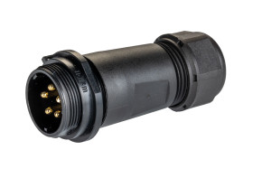 Złącze wielostykowe przemysłowe 5-pinowe Montaż na kablu Gniazdo RS PRO