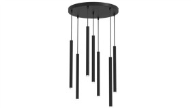 Lampa Wisząca Monza Black 7Xg9 Max 8W Led Mlp8842 Milagro