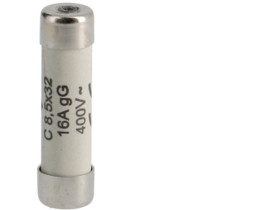 Wkładka bezpiecznikowa cylindryczna C 8,5x32mm gG 16A 400VAC L8532C16 HAGER