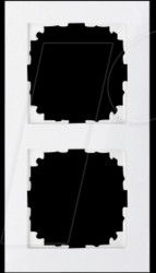 MEG4020-3619 M-PURE frame - 2-gang, polar white