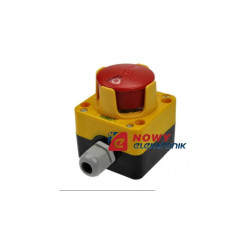 Przełącznik LAY5-JBPN1P grzybk. ON-OFF 2 tory czerwony push-pull