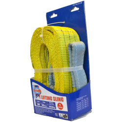 Faithfull XLP-03 3 METRE Lifting Sling Yellow 3 Tonne 90mm x 3m