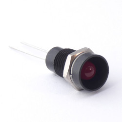 Lampka kontrolna do montażu panelowego 2V, czerwona 8mm LED Chrom Wyprowadzenia CML Innovative Technologies