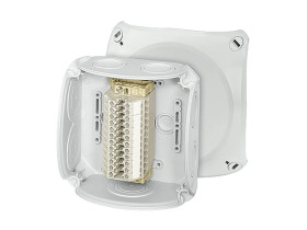 Puszka odgałęźna 130x130x77 12x4mm2 CU/AL IP66 szara RK 0612 T 62000176