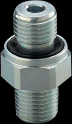 Screw-in adapter, 400 bar, G 1/4, R 1/4 for process sensors, E30427