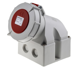 Złącze przemysłowe - zasilające 32A Gniazdo 400 V 3P + N + E Żeński MENNEKES Czerwony Montaż ścienny IP67