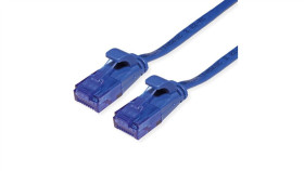 Value Patchkabel Utp, Cat.6A (Class Ea), Extra Plat, Blauw, 1 M
