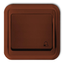 LIZA Przycisk /dzwonek/ podświetlany brązowy 4WPT-4L