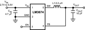 2MHz, 600mA Step-Down DC-DC Converter in SOT 23-5