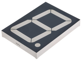 Wyświetlacz diodowy LED 7-segmentowy ze wspólną anodą 23 mcd RH DP, Czerwony 101mm Kingbright 617 nm