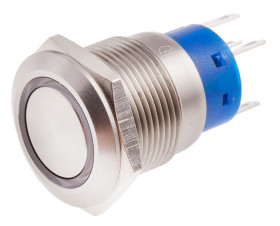 Nasadka przełącznika Zatrzaskowy SPDT średnica wycięcia 19.2mm, montaż panelowy RS PRO